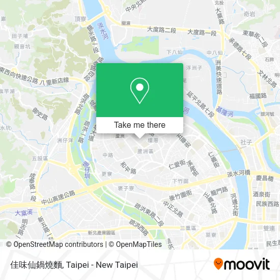 佳味仙鍋燒麵地圖