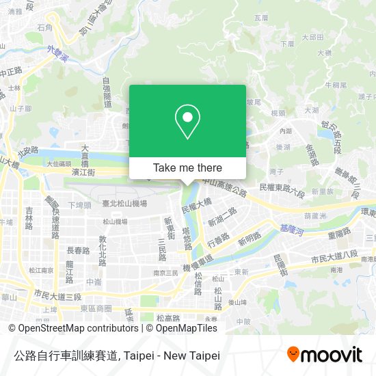 公路自行車訓練賽道地圖