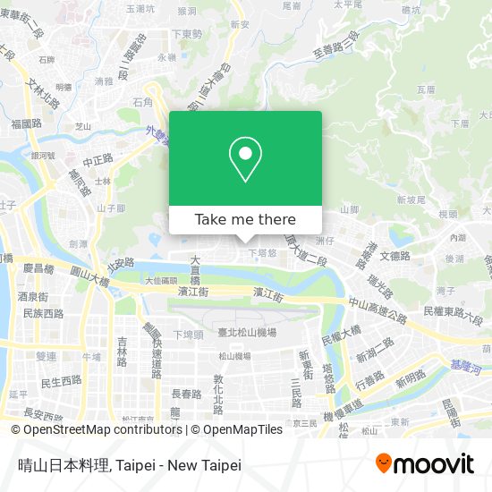 晴山日本料理地圖