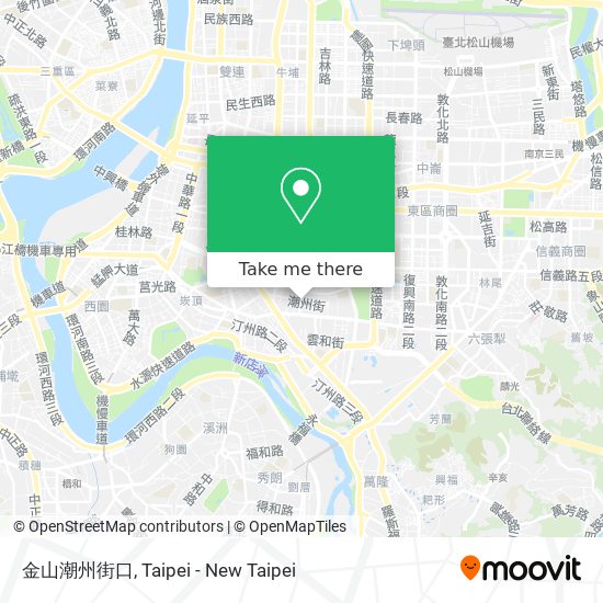 金山潮州街口 map