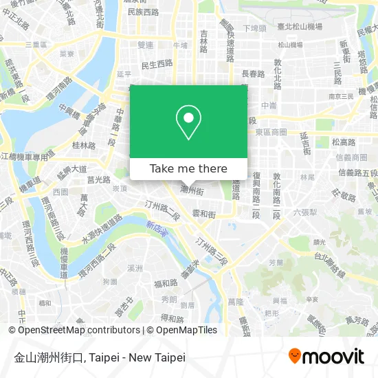 金山潮州街口 map