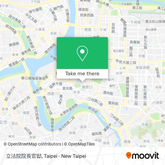 立法院院長官邸地圖
