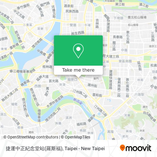 捷運中正紀念堂站(羅斯福) map
