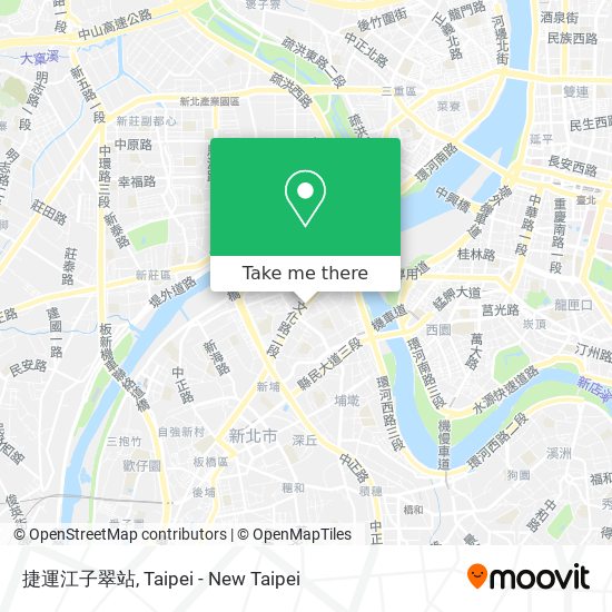 捷運江子翠站 map