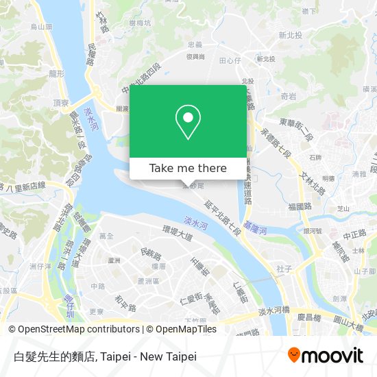 白髮先生的麵店 map