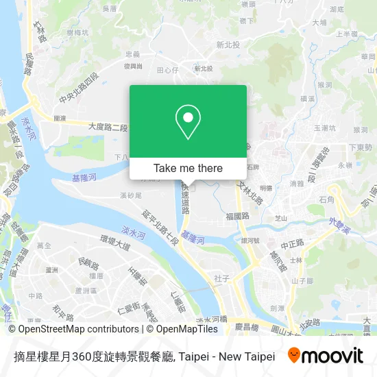 摘星樓星月360度旋轉景觀餐廳地圖