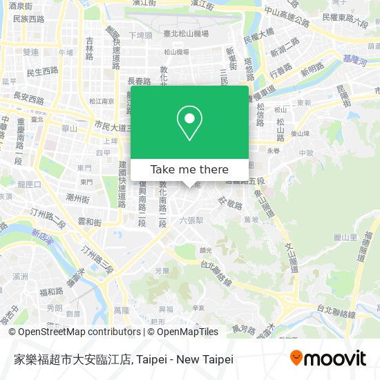 家樂福超市大安臨江店 map