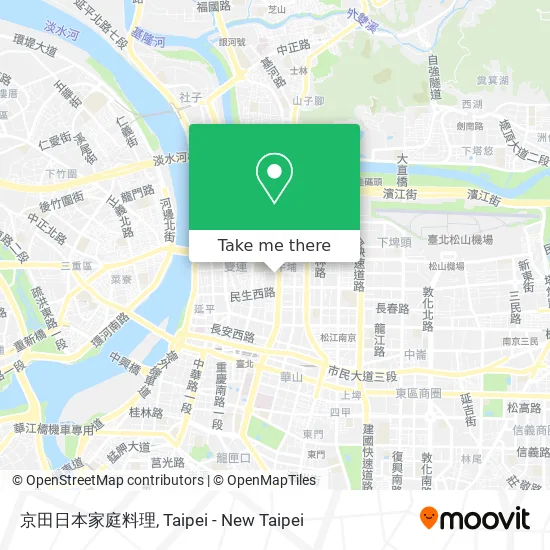 京田日本家庭料理地圖