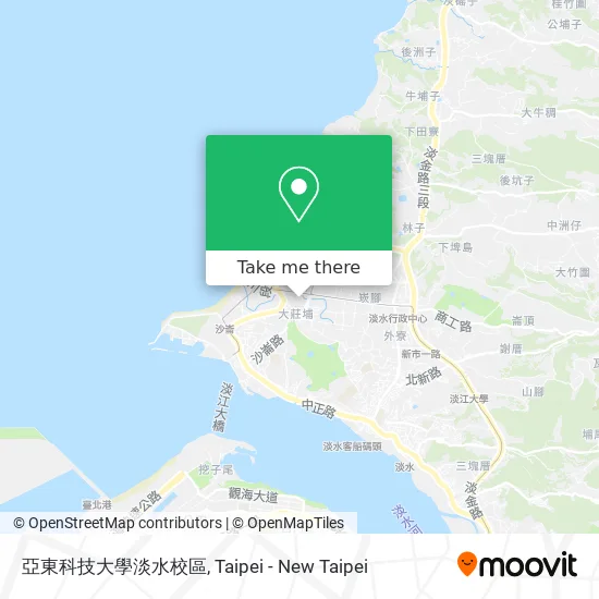 亞東科技大學淡水校區 map
