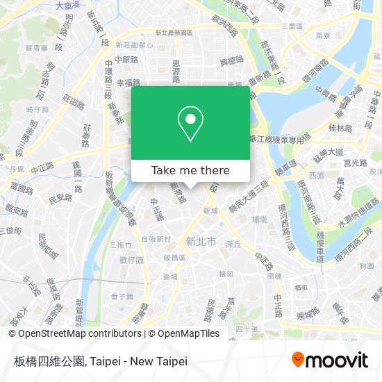板橋四維公園 map