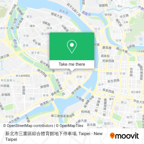 新北市三重區綜合體育館地下停車場地圖