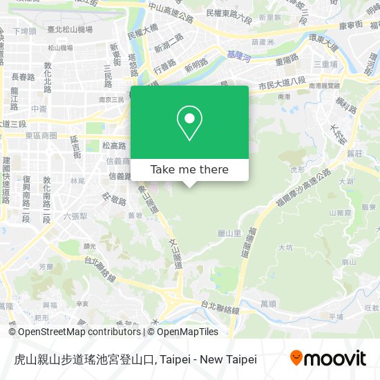 虎山親山步道瑤池宮登山口 map