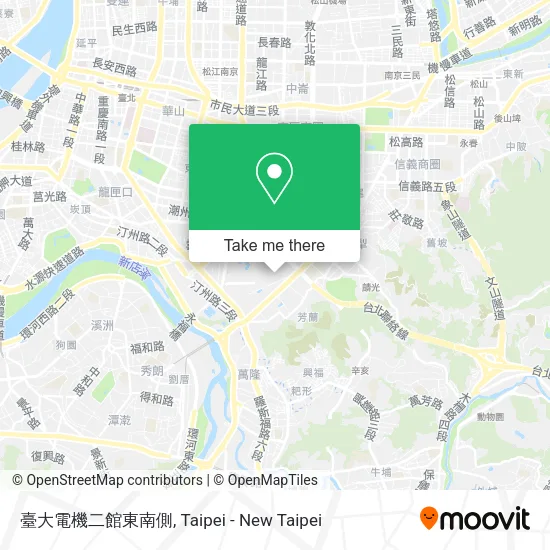 臺大電機二館東南側 map