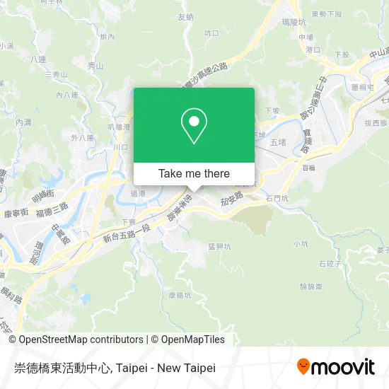 崇德橋東活動中心地圖