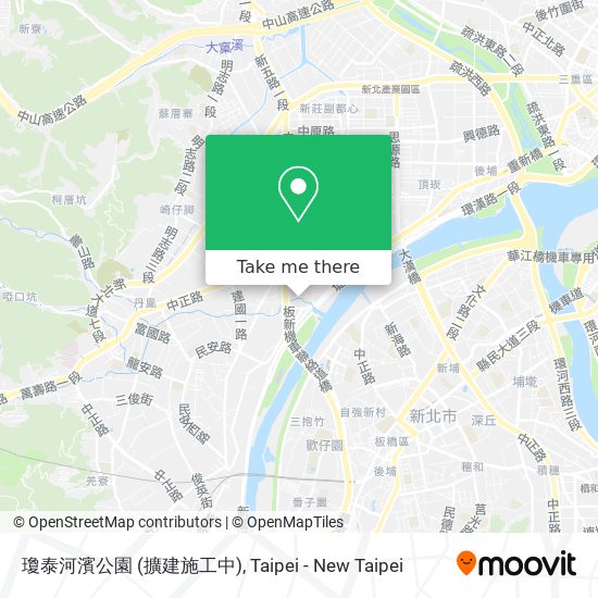 瓊泰河濱公園 (擴建施工中) map