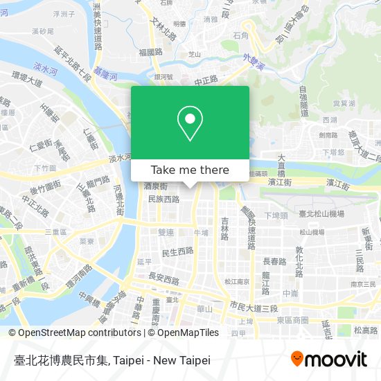 臺北花博農民市集 map