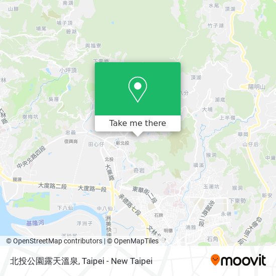 北投公園露天溫泉 map