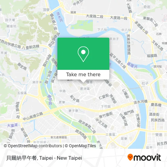 貝爾納早午餐 map