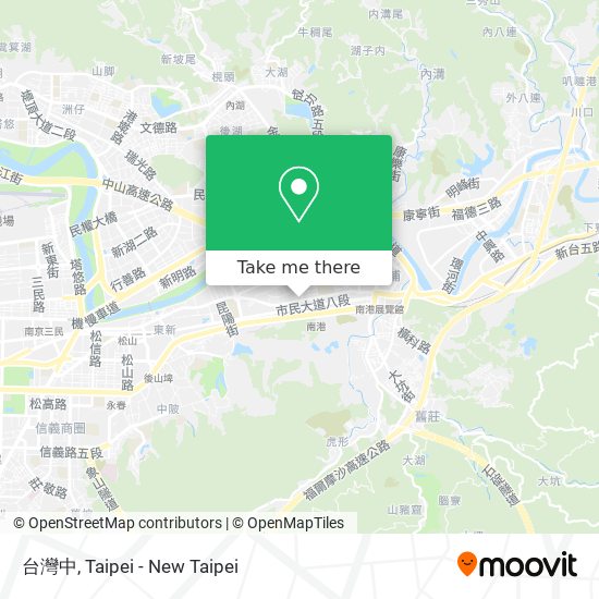 台灣中 map