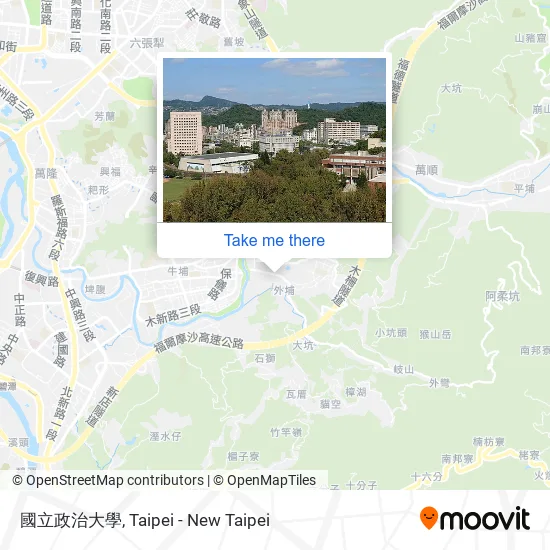 國立政治大學 map