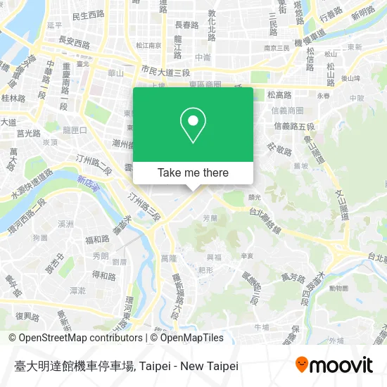 臺大明達館機車停車場地圖