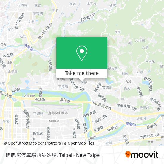 叭叭房停車場西湖站場 map