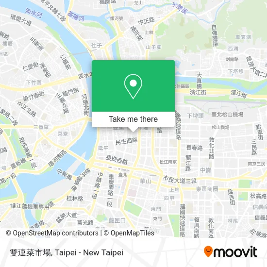 雙連菜市場 map