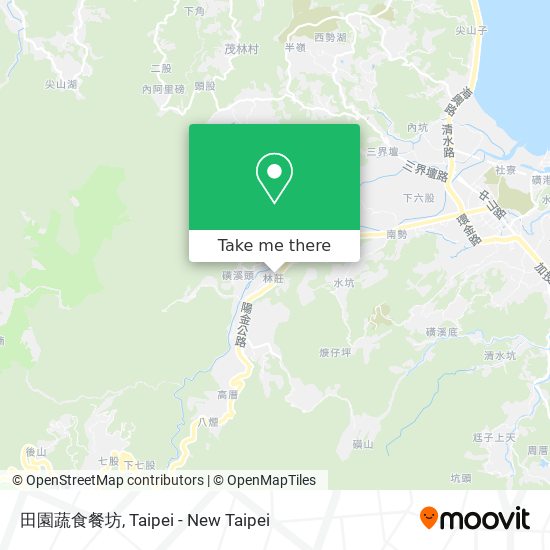 田園蔬食餐坊地圖