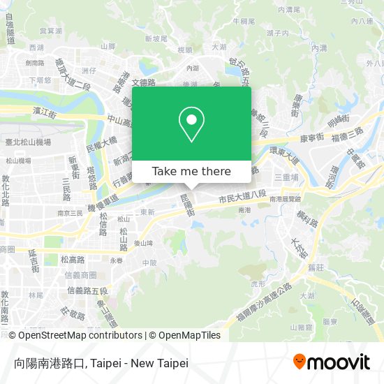向陽南港路口 map