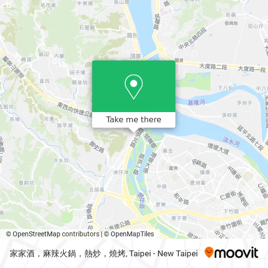 家家酒，麻辣火鍋，熱炒，燒烤 map