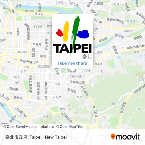 臺北市政府 map
