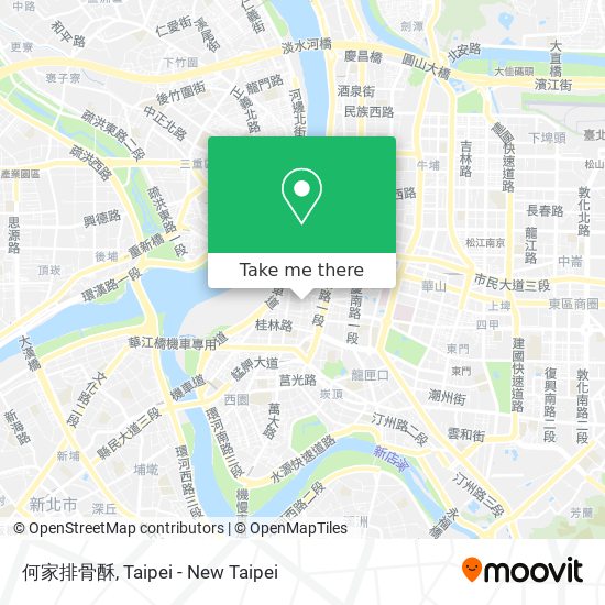 何家排骨酥地圖