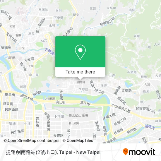 捷運劍南路站(2號出口)地圖