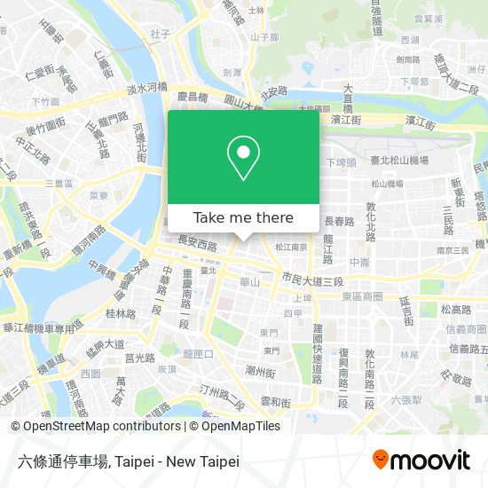 六條通停車場 map