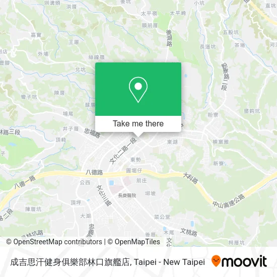 成吉思汗健身俱樂部林口旗艦店地圖