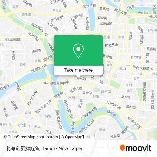 北海道新鮮魷魚地圖