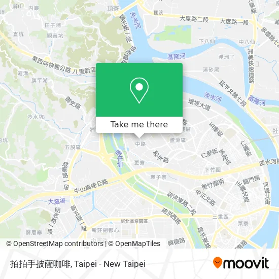 拍拍手披薩咖啡 map
