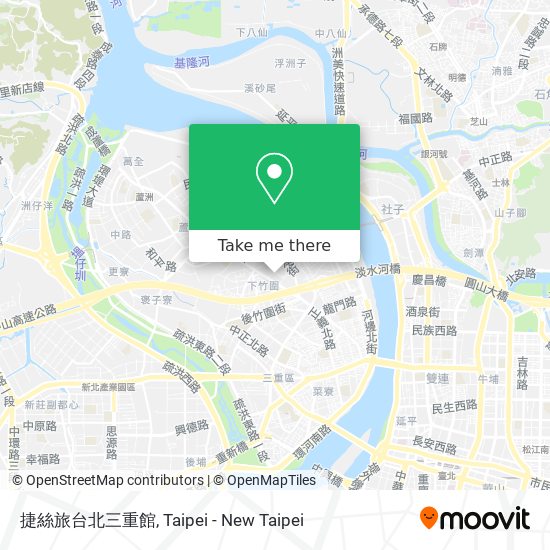 捷絲旅台北三重館 map