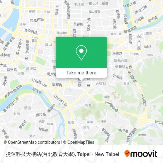 捷運科技大樓站(台北教育大學)地圖