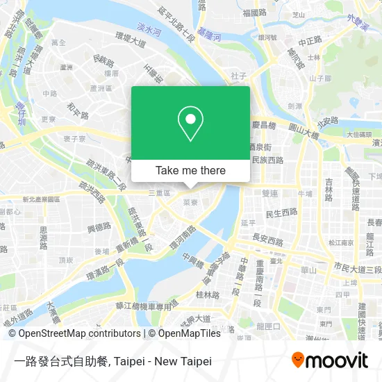 一路發台式自助餐地圖