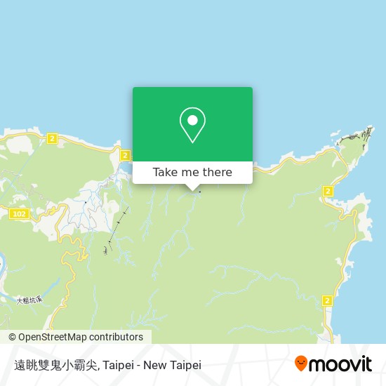 遠眺雙鬼小霸尖 map