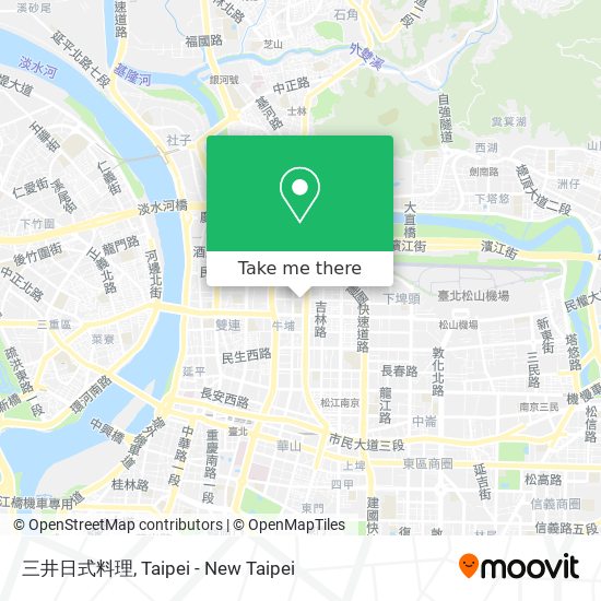 三井日式料理地圖