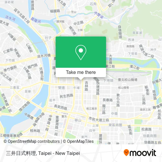 三井日式料理地圖