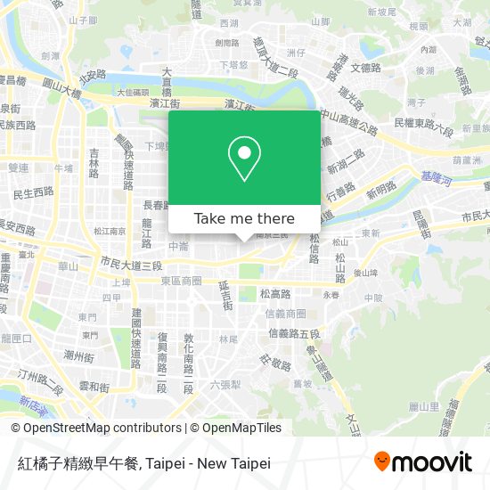 紅橘子精緻早午餐地圖