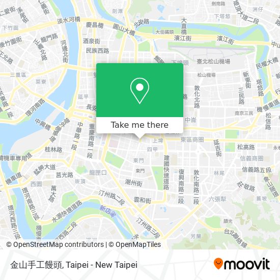 金山手工饅頭 map