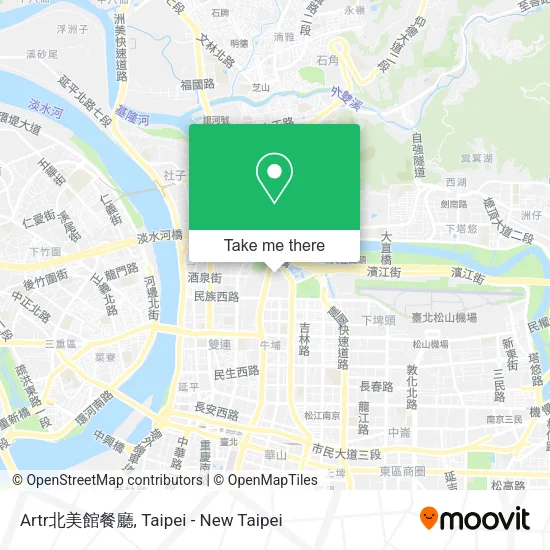 Artr北美館餐廳地圖