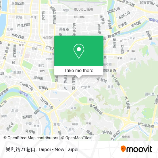 樂利路21巷口地圖