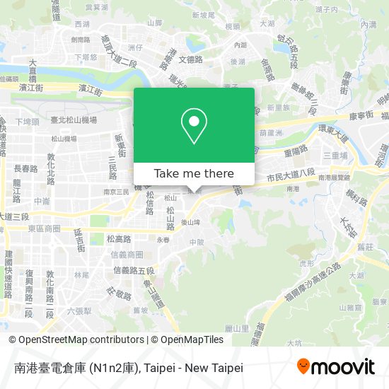 南港臺電倉庫 (N1n2庫)地圖