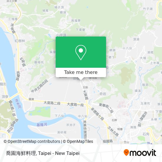 喬園海鮮料理地圖