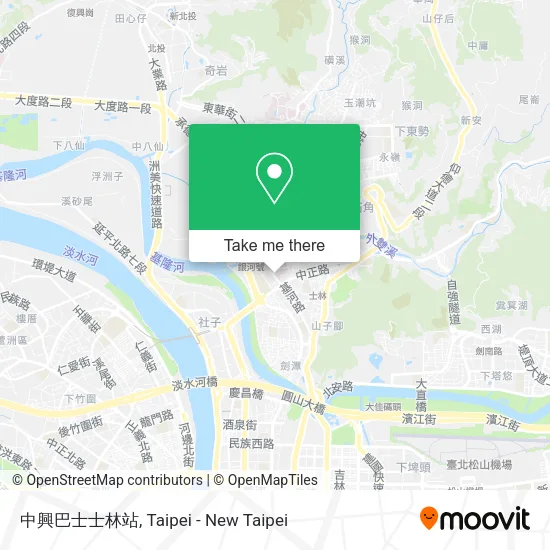 中興巴士士林站地圖
